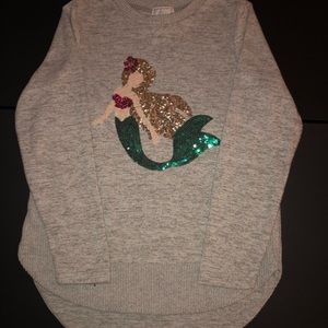 Girls Sequin Sweater LS